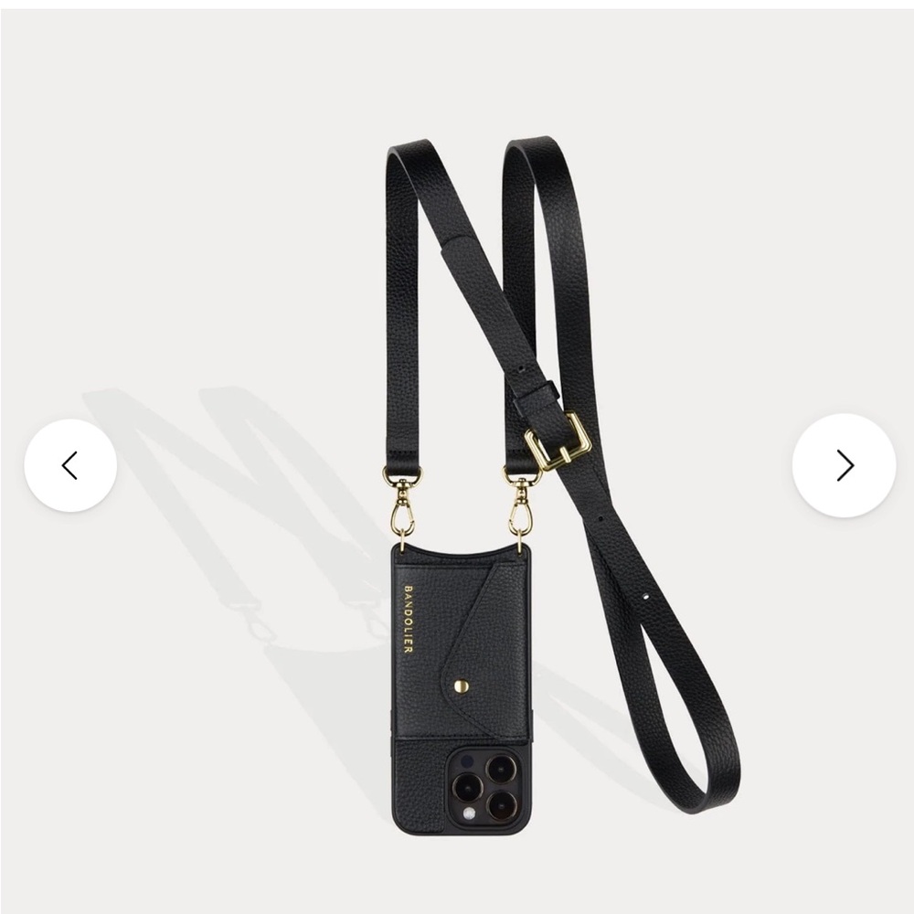 Hailey Side Slot Leather Crossbody Bandolier